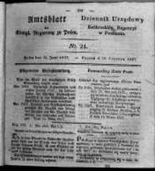 Amtsblatt der K&ouml;niglichen Regierung zu Posen. 1827.06.12 Nro.24