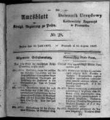 Amtsblatt der K&ouml;niglichen Regierung zu Posen. 1827.07.10 Nro.28
