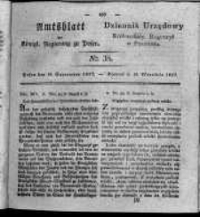 Amtsblatt der Königlichen Regierung zu Posen. 1827.09.18 Nro.38