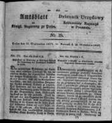 Amtsblatt der K&ouml;niglichen Regierung zu Posen. 1827.09.25 Nro.39