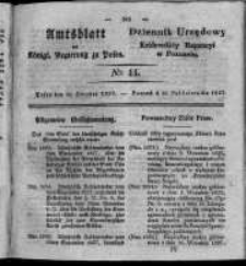 Amtsblatt der K&ouml;niglichen Regierung zu Posen. 1827.10.30 Nro.44