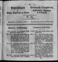 Amtsblatt der Königlichen Regierung zu Posen. 1827.10.30 Nro.44