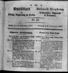 Amtsblatt der K&ouml;niglichen Regierung zu Posen. 1827.11.27 Nro.48