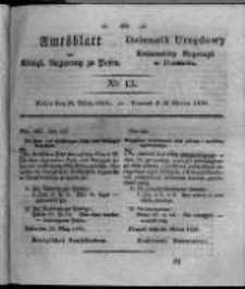 Amtsblatt der Königlichen Regierung zu Posen. 1826.03.28 Nro.13