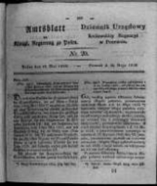 Amtsblatt der Königlichen Regierung zu Posen. 1826.05.16 Nro.20