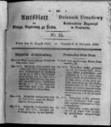 Amtsblatt der Königlichen Regierung zu Posen. 1826.08.15 Nro.33