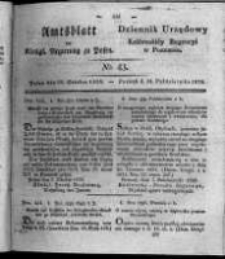 Amtsblatt der Königlichen Regierung zu Posen. 1826.10.24 Nro.43