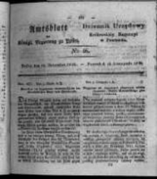 Amtsblatt der K&ouml;niglichen Regierung zu Posen. 1826.11.14 Nro.46
