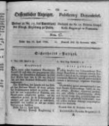 Oeffentlicher Anzeiger. 1826.04.25 Nro.17