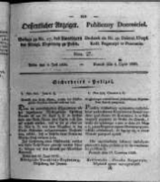 Oeffentlicher Anzeiger. 1826.07.04 Nro.27