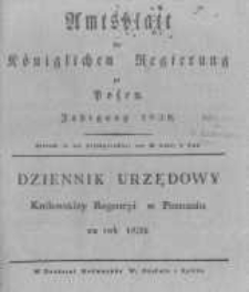 Amtsblatt der Königlichen Regierung zu Posen. 1830.01.05 Nro.1