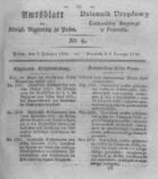 Amtsblatt der K&ouml;niglichen Regierung zu Posen. 1830.02.09 Nro.6