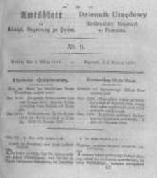 Amtsblatt der K&ouml;niglichen Regierung zu Posen. 1830.03.02 Nro.9