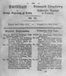 Amtsblatt der K&ouml;niglichen Regierung zu Posen. 1830.05.04 Nro.18