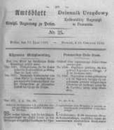 Amtsblatt der K&ouml;niglichen Regierung zu Posen. 1830.06.22 Nro.25