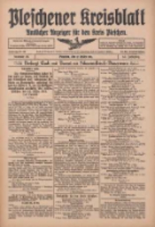 Pleschener Kreisblatt: Amtlicher Anzeiger f&uuml;r den Kreis Pleschen 1915.03.17 Jg.63 Nr22