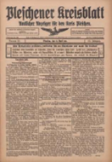 Pleschener Kreisblatt: Amtlicher Anzeiger f&uuml;r den Kreis Pleschen 1915.04.14 Jg.63 Nr30