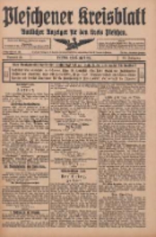Pleschener Kreisblatt: Amtlicher Anzeiger f&uuml;r den Kreis Pleschen 1915.04.17 Jg.63 Nr31
