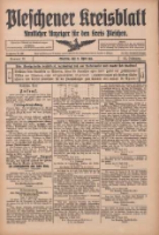 Pleschener Kreisblatt: Amtlicher Anzeiger für den Kreis Pleschen 1915.04.21 Jg.63 Nr32