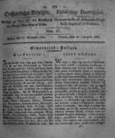 Oeffentlicher Anzeiger. 1831.11.22 Nro.47