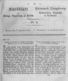 Amtsblatt der Königlichen Regierung zu Posen. 1831.01.11 Nro.2