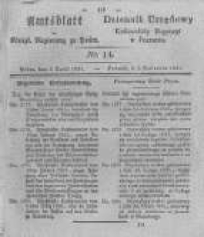 Amtsblatt der Königlichen Regierung zu Posen. 1831.04.05 Nro.14