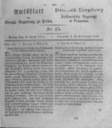 Amtsblatt der Königlichen Regierung zu Posen. 1831.04.12 Nro.15