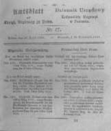 Amtsblatt der Königlichen Regierung zu Posen. 1831.04.26 Nro.17