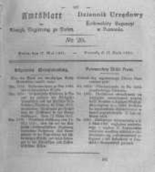 Amtsblatt der Königlichen Regierung zu Posen. 1831.05.17 Nro.20