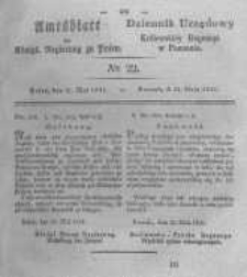 Amtsblatt der Königlichen Regierung zu Posen. 1831.05.31 Nro.22