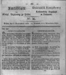 Amtsblatt der Königlichen Regierung zu Posen. 1831.09.06 Nro.36