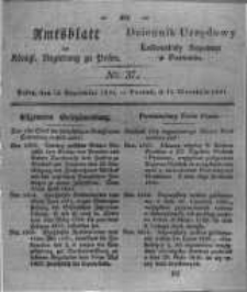 Amtsblatt der Königlichen Regierung zu Posen. 1831.09.13 Nro.37