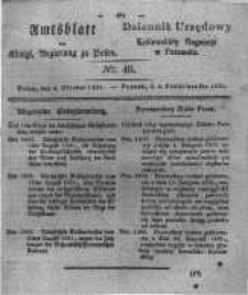Amtsblatt der Königlichen Regierung zu Posen. 1831.10.04 Nro.40