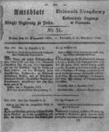Amtsblatt der Königlichen Regierung zu Posen. 1831.12.20 Nro.51