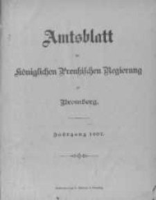 Amtsblatt der K&ouml;niglichen Preussischen Regierung zu Bromberg. 1907.01.03 No.1