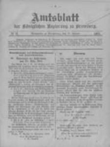 Amtsblatt der K&ouml;niglichen Preussischen Regierung zu Bromberg. 1907.01.10 No.2