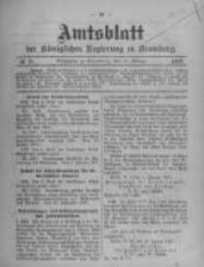 Amtsblatt der K&ouml;niglichen Preussischen Regierung zu Bromberg. 1907.02.14 No.7