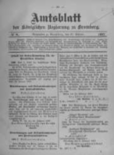 Amtsblatt der K&ouml;niglichen Preussischen Regierung zu Bromberg. 1907.02.21 No.8