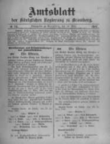 Amtsblatt der Königlichen Preussischen Regierung zu Bromberg. 1907.03.14 No.11