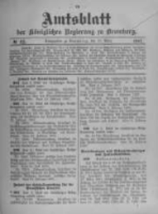 Amtsblatt der K&ouml;niglichen Preussischen Regierung zu Bromberg. 1907.03.21 No.12