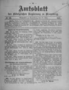 Amtsblatt der Königlichen Preussischen Regierung zu Bromberg. 1907.03.28 No.13