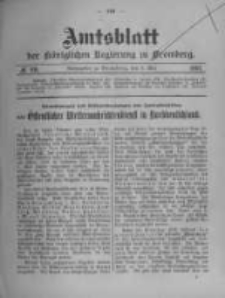 Amtsblatt der Königlichen Preussischen Regierung zu Bromberg. 1907.05.09 No.19