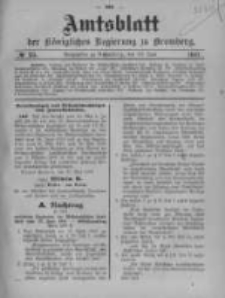 Amtsblatt der Königlichen Preussischen Regierung zu Bromberg. 1907.06.20 No.25