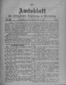 Amtsblatt der K&ouml;niglichen Preussischen Regierung zu Bromberg. 1907.07.11 No.28
