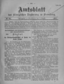 Amtsblatt der Königlichen Preussischen Regierung zu Bromberg. 1907.08.01 No.31