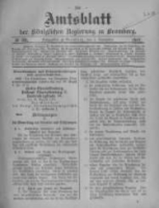 Amtsblatt der K&ouml;niglichen Preussischen Regierung zu Bromberg. 1907.09.05 No.36