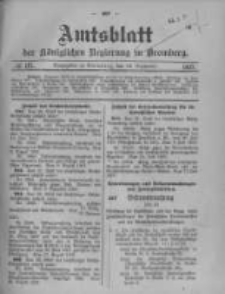 Amtsblatt der Königlichen Preussischen Regierung zu Bromberg. 1907.09.12 No.37