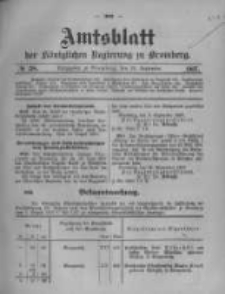 Amtsblatt der Königlichen Preussischen Regierung zu Bromberg. 1907.09.19 No.38