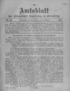 Amtsblatt der K&ouml;niglichen Preussischen Regierung zu Bromberg. 1907.10.03 No.40