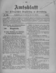 Amtsblatt der K&ouml;niglichen Preussischen Regierung zu Bromberg. 1907.10.24 No.43